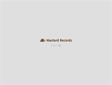 Tablet Screenshot of mastardrecords.com
